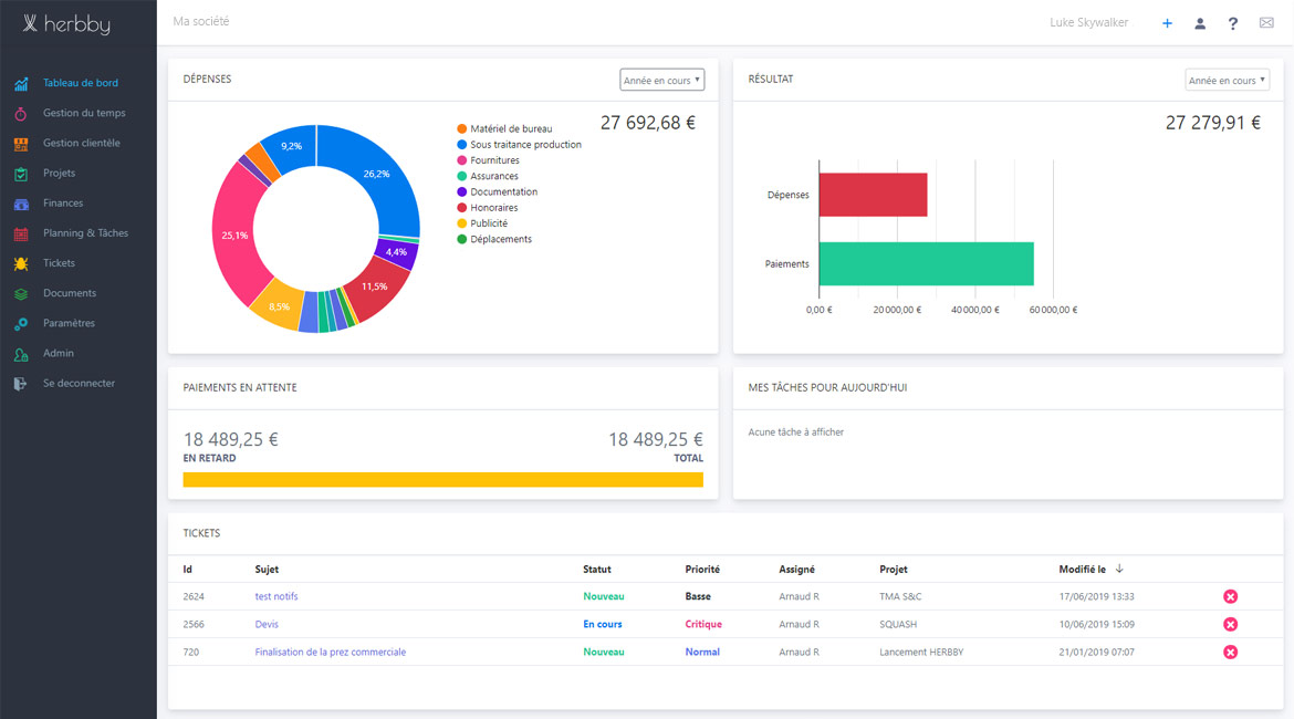 Le meilleur logiciel de gestion
en ligne pour les agences.
Tout simplement.